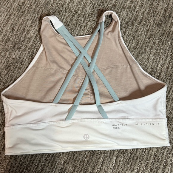 Lululemon Energy Bra Long Line High Neck Size 10 - Picture 7 of 8